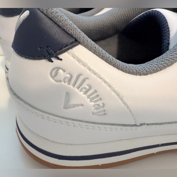 Callaway Men's White and Blue Sneakers - Picture 10 of 13